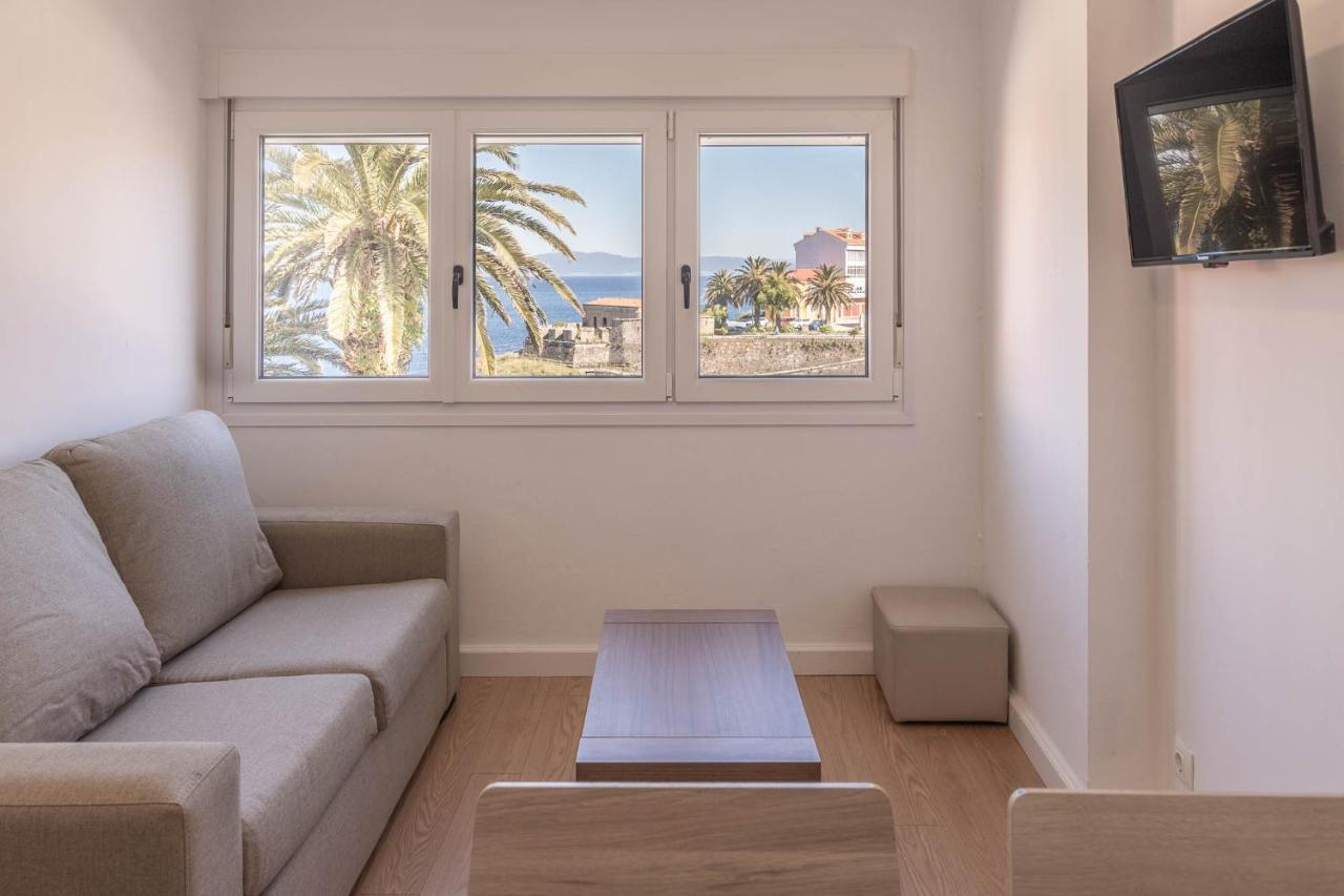 Apartamento Finisterre Con Vistas Al Mar Y Playa Eksteriør billede